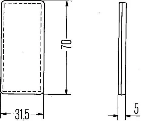 Rückstrahler HELLA 8RA 004 412-001 Bild Rückstrahler HELLA 8RA 004 412-001