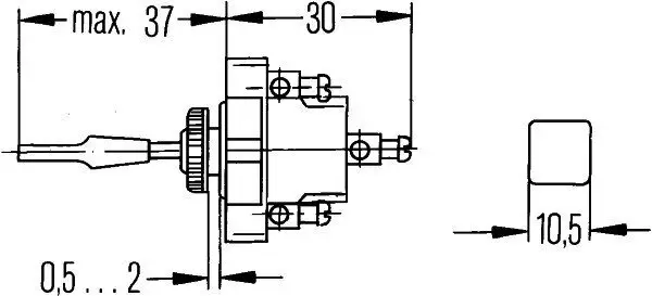 Blinkerschalter HELLA 6BG 001 545-001 Bild Blinkerschalter HELLA 6BG 001 545-001