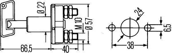 Hauptschalter, Batterie HELLA 6EK 002 843-013 Bild Hauptschalter, Batterie HELLA 6EK 002 843-013