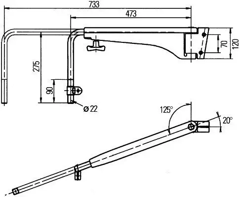 Halter, Außenspiegel rechts HELLA 8HG 501 253-022 Bild Halter, Außenspiegel rechts HELLA 8HG 501 253-022