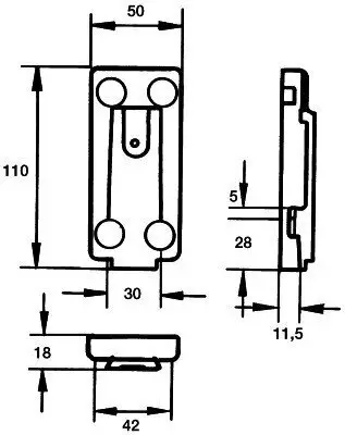 Trägerplatte, Außenspiegel beidseitig HELLA 9BP 561 006-012 Bild Trägerplatte, Außenspiegel beidseitig HELLA 9BP 561 006-012