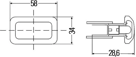 Zusatzblinkleuchte 12 V HELLA 2BM 003 647-021 Bild Zusatzblinkleuchte 12 V HELLA 2BM 003 647-021