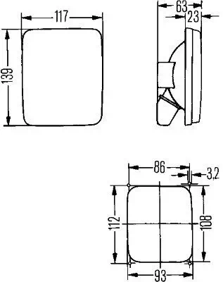 Nebelschlussleuchte 24 V 12 V rechts links HELLA 2NE 005 200-001 Bild Nebelschlussleuchte 24 V 12 V rechts links HELLA 2NE 005 200-001