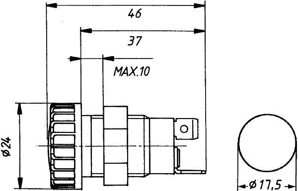 Kontrollleuchte 12 V 24 V HELLA 2AA 008 594-031 Bild Kontrollleuchte 12 V 24 V HELLA 2AA 008 594-031