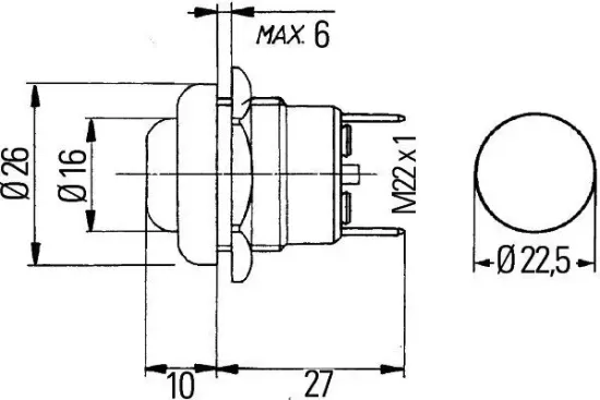 Zünd-/Startschalter HELLA 6JF 001 571-131 Bild Zünd-/Startschalter HELLA 6JF 001 571-131