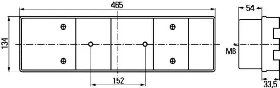 Heckleuchte 12 V 24 V rechts HELLA 2VP 008 204-101 Bild Heckleuchte 12 V 24 V rechts HELLA 2VP 008 204-101