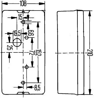 Heckleuchte 12 V 24 V rechts HELLA 2VP 006 040-307 Bild Heckleuchte 12 V 24 V rechts HELLA 2VP 006 040-307