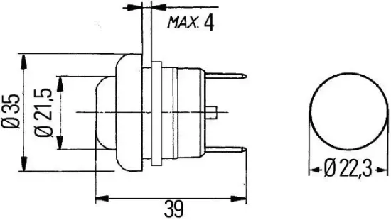Zünd-/Startschalter HELLA 6JF 001 571-041 Bild Zünd-/Startschalter HELLA 6JF 001 571-041