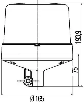 Rundumkennleuchte 12 V 24 V HELLA 2RL 011 484-111 Bild Rundumkennleuchte 12 V 24 V HELLA 2RL 011 484-111