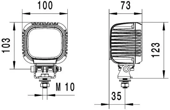 Arbeitsscheinwerfer 12 V 24 V HELLA 1GA 357 109-002 Bild Arbeitsscheinwerfer 12 V 24 V HELLA 1GA 357 109-002