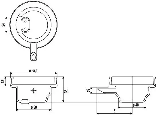 Kappe, Fernscheinwerfer HELLA 9GH 145 943-001 Bild Kappe, Fernscheinwerfer HELLA 9GH 145 943-001