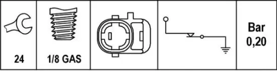 Öldruckschalter 12 V HELLA 6ZL 003 259-511 Bild Öldruckschalter 12 V HELLA 6ZL 003 259-511