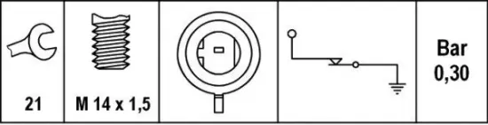 Öldruckschalter 12 V HELLA 6ZL 003 259-601 Bild Öldruckschalter 12 V HELLA 6ZL 003 259-601