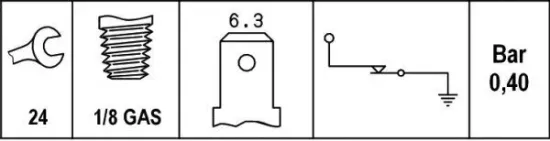 Öldruckschalter 12 V HELLA 6ZF 007 392-001 Bild Öldruckschalter 12 V HELLA 6ZF 007 392-001