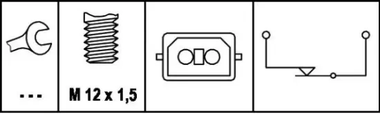 Bremslichtschalter 12 V HELLA 6DD 008 622-161 Bild Bremslichtschalter 12 V HELLA 6DD 008 622-161