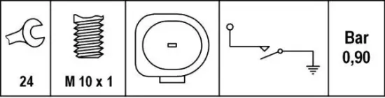 Öldruckschalter 12 V HELLA 6ZL 008 280-011 Bild Öldruckschalter 12 V HELLA 6ZL 008 280-011