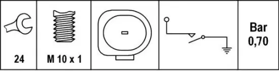 Öldruckschalter 12 V HELLA 6ZL 008 280-031 Bild Öldruckschalter 12 V HELLA 6ZL 008 280-031