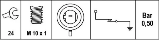 Öldruckschalter 12 V HELLA 6ZL 008 780-011 Bild Öldruckschalter 12 V HELLA 6ZL 008 780-011