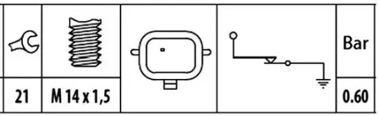 Öldruckschalter 12 V HELLA 6ZL 003 259-401 Bild Öldruckschalter 12 V HELLA 6ZL 003 259-401