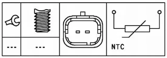 Sensor, Kühlmitteltemperatur 12 V HELLA 6PT 009 309-431 Bild Sensor, Kühlmitteltemperatur 12 V HELLA 6PT 009 309-431