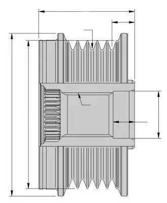 Generatorfreilauf HELLA 9XU 358 038-271 Bild Generatorfreilauf HELLA 9XU 358 038-271