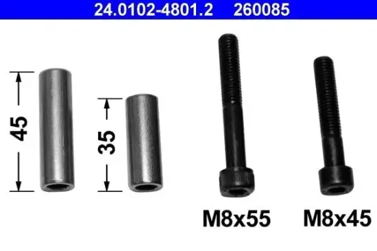 Führungshülsensatz, Bremssattel ATE 24.0102-4801.2 Bild Führungshülsensatz, Bremssattel ATE 24.0102-4801.2