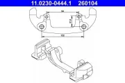 Halter, Bremssattel Vorderachse ATE 11.0230-0444.1
