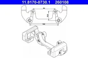 Halter, Bremssattel Vorderachse ATE 11.8170-0730.1