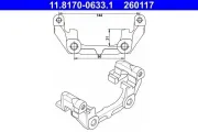 Halter, Bremssattel ATE 11.8170-0633.1