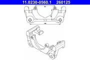 Halter, Bremssattel Vorderachse ATE 11.0230-0560.1