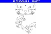 Halter, Bremssattel Hinterachse ATE 11.0230-0811.1