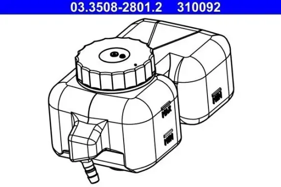Ausgleichsbehälter, Bremsflüssigkeit ATE 03.3508-2801.2 Bild Ausgleichsbehälter, Bremsflüssigkeit ATE 03.3508-2801.2