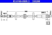 Bremsschlauch ATE 83.6169-0505.3