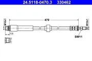 Bremsschlauch ATE 24.5118-0470.3