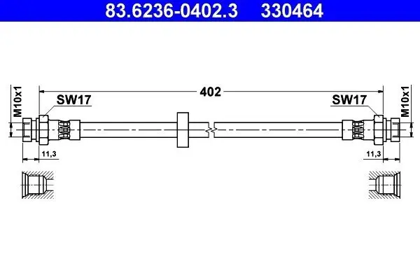 Bremsschlauch ATE 83.6236-0402.3