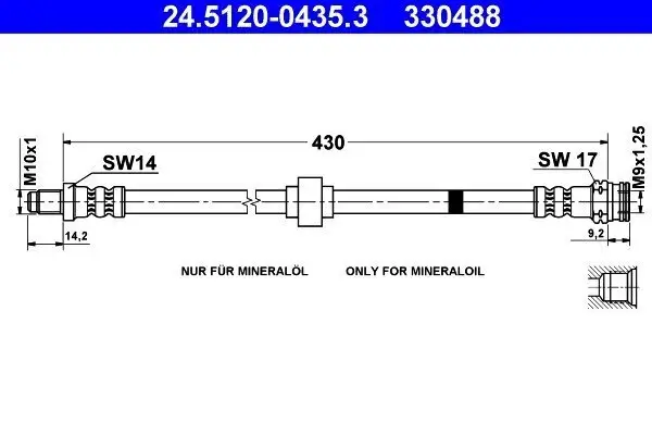 Bremsschlauch ATE 24.5120-0435.3