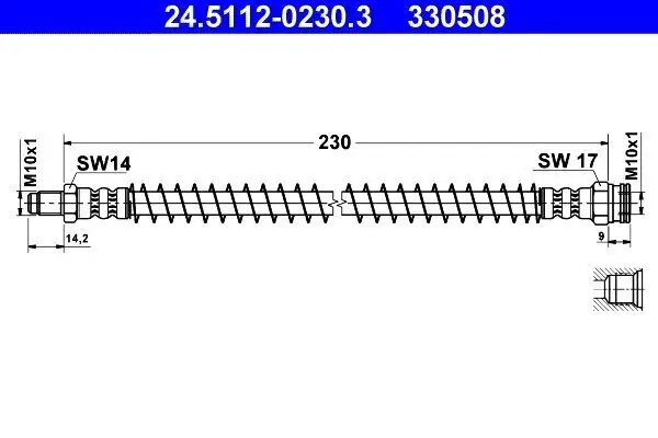 Bremsschlauch ATE 24.5112-0230.3