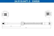 Bremsschlauch ATE 24.5118-0471.3