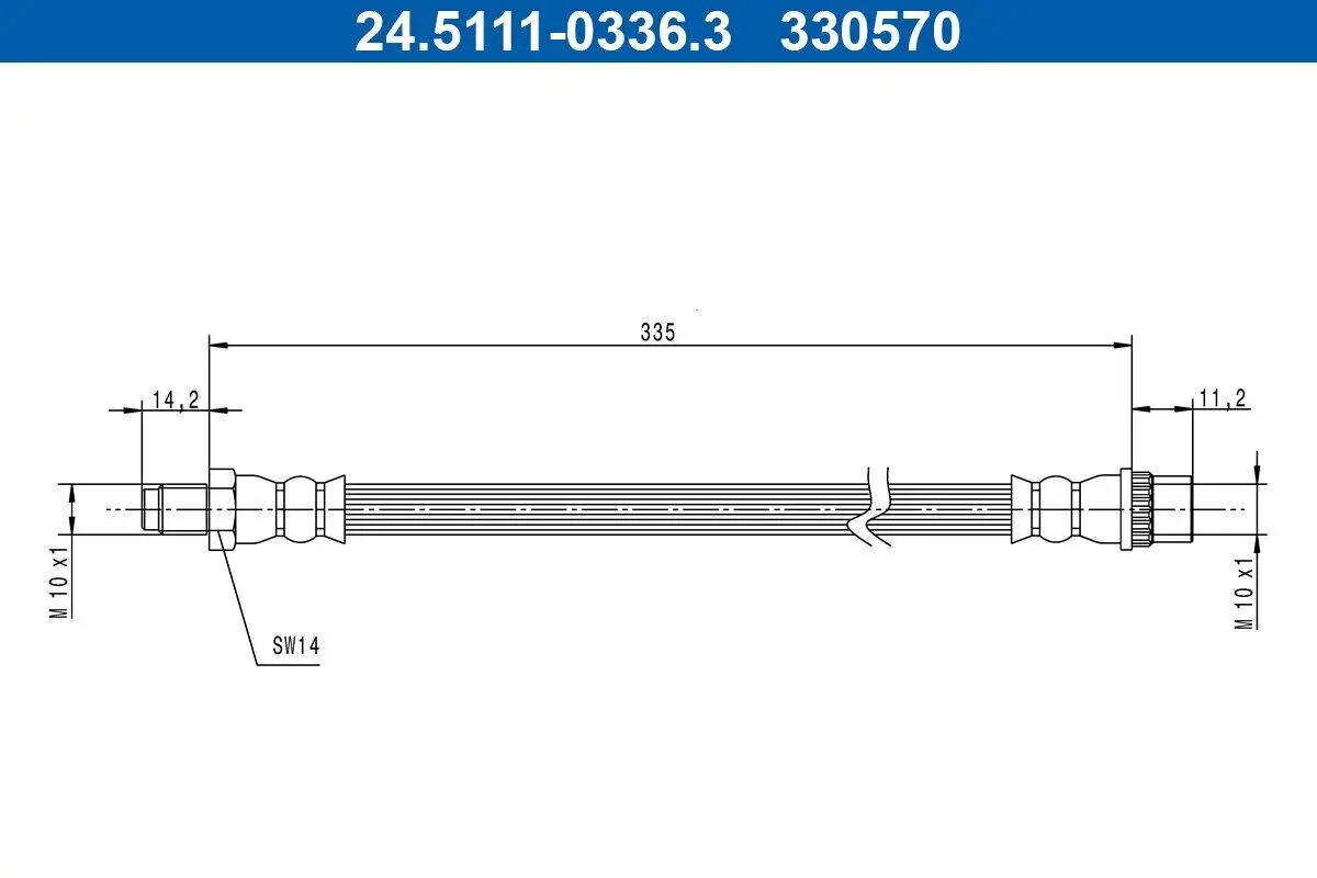 Bremsschlauch ATE 24.5111-0336.3