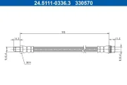 Bremsschlauch ATE 24.5111-0336.3