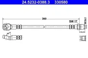 Bremsschlauch ATE 24.5232-0388.3