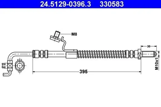 Bremsschlauch ATE 24.5129-0396.3 Bild Bremsschlauch ATE 24.5129-0396.3