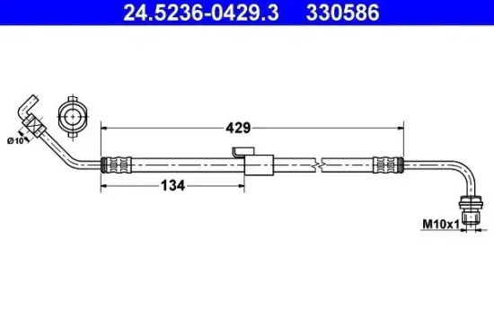 Bremsschlauch ATE 24.5236-0429.3 Bild Bremsschlauch ATE 24.5236-0429.3