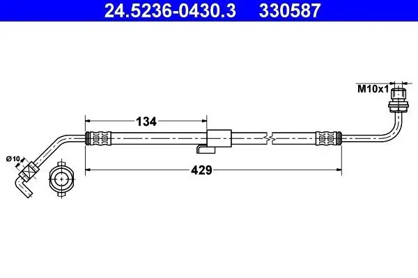 Bremsschlauch ATE 24.5236-0430.3