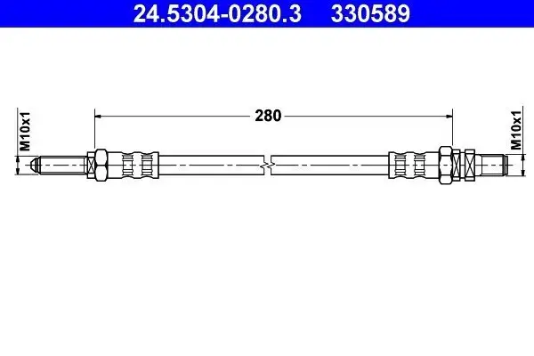Bremsschlauch ATE 24.5304-0280.3