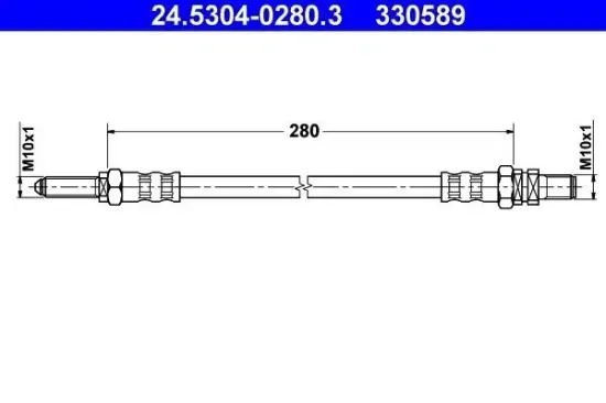 Bremsschlauch ATE 24.5304-0280.3 Bild Bremsschlauch ATE 24.5304-0280.3