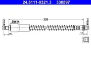 Bremsschlauch ATE 24.5111-0321.3