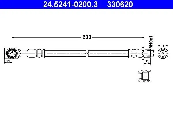 Bremsschlauch ATE 24.5241-0200.3