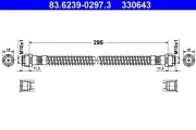 Bremsschlauch ATE 83.6239-0297.3
