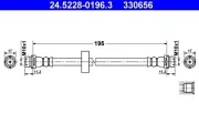 Bremsschlauch ATE 24.5228-0196.3